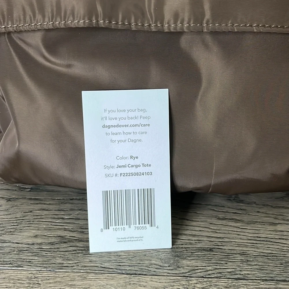 Dagne Dover Brown Puffer Tote Bag - Picture 7 of 10